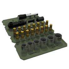 Load image into Gallery viewer, Arsenal 24PC 1/4" Dr Tool Pad Portable Sockets &amp; Bits Tool Set
