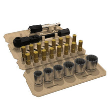 Load image into Gallery viewer, Arsenal 24PC 1/4" Dr Tool Pad Portable Sockets &amp; Bits Tool Set
