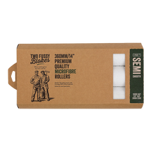 Load image into Gallery viewer, Two Fussy Blokes Microfibre Mini 360mm Paint Rollers 10mm Nap/3 Packs
