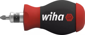 Wiha Screwdriver with bit magazine Stubby Mixed with 7 double bits