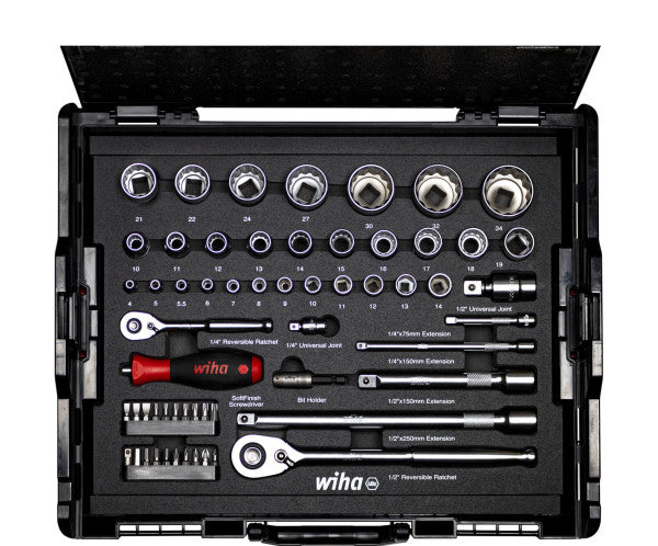 Wiha Socket wrench and bit set 1/4