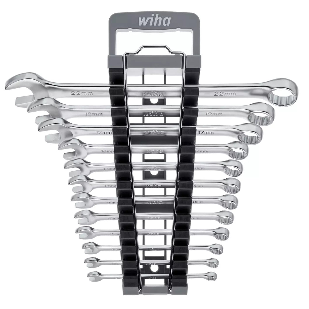 Wiha Ring open-end spanner set 12 pcs. in holder