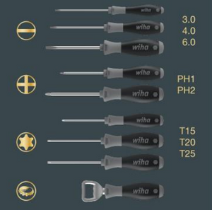 Wiha Screwdriver Set SoftFinish® 85 Years