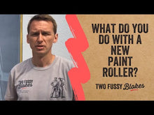 Load and play video in Gallery viewer, Two Fussy Blokes Microfibre Mini 50mm Paint Rollers 5mm Nap/4 Packs
