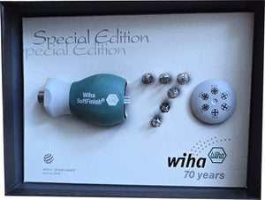 Wiha 70 Years Special Edition Green Magazine Bit Holder Stubby, Magnetic, 1/4", 6pcs