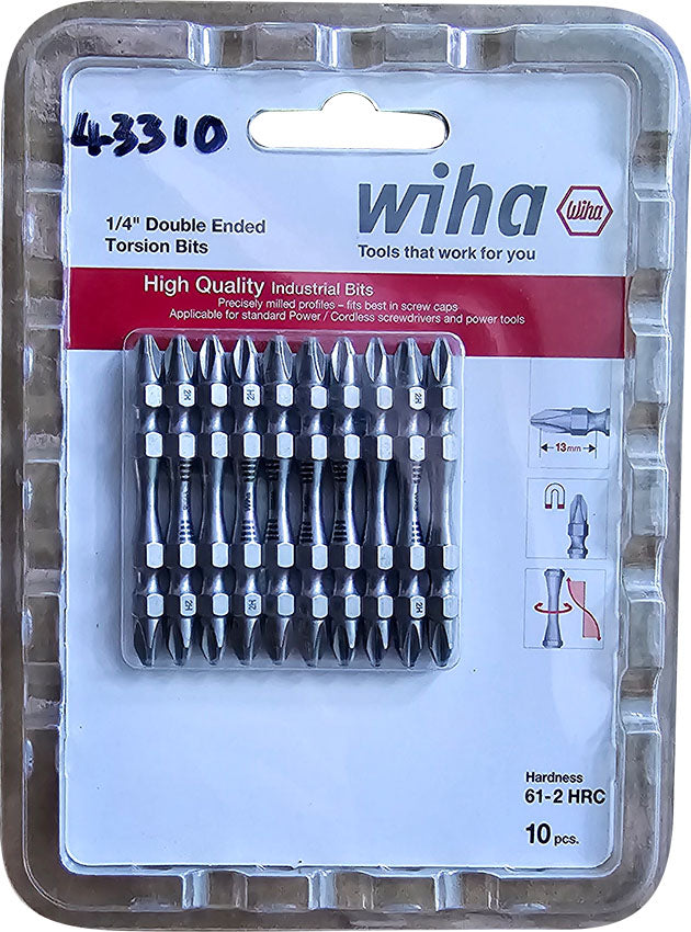 Wiha 7441 PH2x65mm Double Ended Torsion Bit