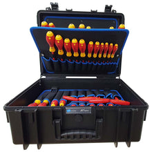 Load image into Gallery viewer, Wiha Electric VDE Insulated Tools In B&amp;W Jumbo 6000 Tool Case 70pcs
