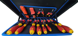 Wiha Electric VDE Insulated Tools In B&W Jumbo 6000 Tool Case 70pcs