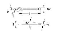 Load image into Gallery viewer, Elora Combination Spanner 1&quot; W
