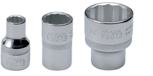 Load image into Gallery viewer, Elora Bi-Hex Socket Chrome Plated 1/2&quot; Square Drive 1.5/16&quot; AF
