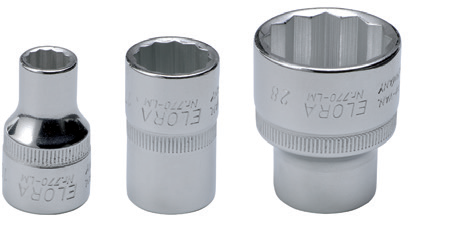 Elora Bi-Hex Socket Chrome Plated 1/2