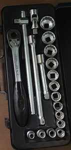 Elora Socket Set 1/2" Square Drive 3/8"-1.1/4" AF 19pcs