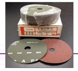 Crown 4" x Grit 50 Aluminum Oxide Red Resin Fibre Disc