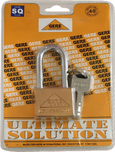 Gere Long Shackle Copper Padlock 40mm