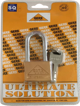 Gere Long Shackle Copper Padlock 40mm