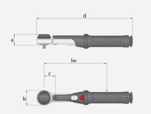 Load image into Gallery viewer, Gedore Torque Wrench TORCOFIX K 1/4&quot; Square Drive 1-5Nm
