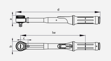 Load image into Gallery viewer, Gedore Torque Wrench TORCOFIX K 3/8&quot; Square Drive 10-50Nm
