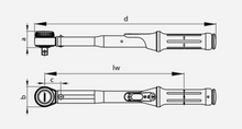 Load image into Gallery viewer, Gedore Torque Wrench TORCOFIX K 1/2&quot; Square Drive 20-100Nm
