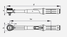 Load image into Gallery viewer, Gedore Torque Wrench TORCOFIX K 1/2&quot; Square Drive 40-200Nm
