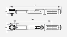 Load image into Gallery viewer, Gedore Torque Wrench TORCOFIX K 1/2&quot; Square Drive 60-300Nm
