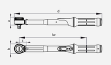 Load image into Gallery viewer, Gedore Torque Wrench TORCOFIX K 3/4&quot; Square Drive 150-750Nm
