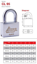 Load image into Gallery viewer, Gere Chrome Plated Padlock 60mm
