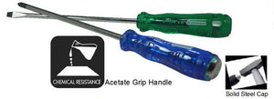 Harvest Acetate Grip Green Screwdriver - Slotted 6m x 150mm