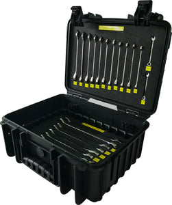 Honiton Black Hand M10 Combination Gear Wrench Tool Case 22pcs