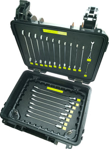 Honiton Black Hand M10 Combination Gear Wrench Tool Case 22pcs