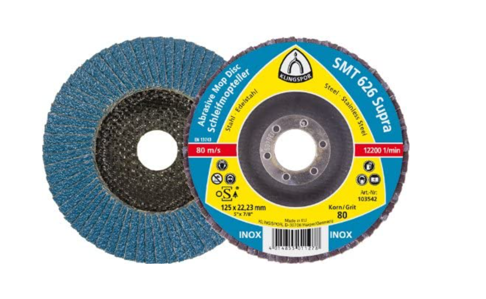 Klingspor Abrasive Mop Discs (SMT 626) 115 x 22.23mm Grit 60