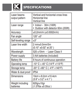 Kapro 872G Prolaser® Plus Green