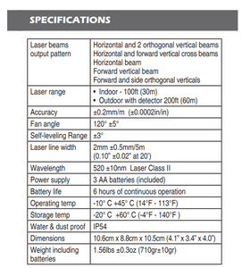 Kapro 873G Prolaser® Vector Green