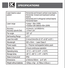 Load image into Gallery viewer, Kapro 875G Prolaser® All-Lines Green Layout Set With Soft Bag
