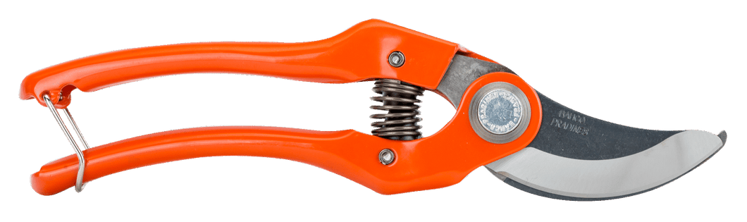 Bahco Bypass Secateurs with Stamped/Pressed Steel Handle and Angled Cutting Head  P121-18-F