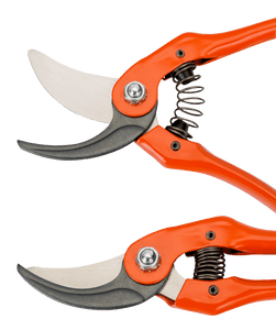 Bahco Bypass Secateurs with Stamped/Pressed Steel Handle and Angled Cutting Head  P121-23-F