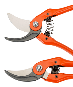 Bahco Bypass Secateurs with Stamped/Pressed Steel Handle and Angled Cutting Head  P121-18-F