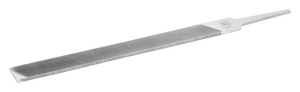 Viallan Mill Saw Files with 1 Round Edge Bastard Cut Unhandled 8"