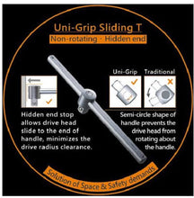 Load image into Gallery viewer, Triangle Sliding T Handle Set 1/4&quot;, 3/8&quot;, 1/2&quot; 3pcs
