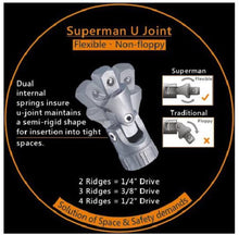 Load image into Gallery viewer, Triangle Superman Universal Joint Set 1/4&quot;, 3/8&quot;, 1/2&quot; 3pcs
