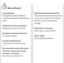 Load image into Gallery viewer, Wiha SoftFinish® Slotted Cabinet Screwdriver Round Blade - 4mm x 100mm
