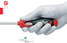 Load image into Gallery viewer, Wiha SoftFinish® Slotted Workshop Screwdriver Round Blade - 8mm x 175mm
