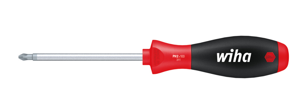 Wiha SoftFinish® Phillips Screwdriver Round Blade + PH3 x 150mm
