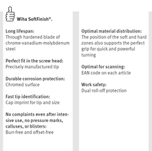 Load image into Gallery viewer, Wiha SoftFinish® Phillips Screwdriver Hex Blade With Hex Bolster + PH3 x 150mm
