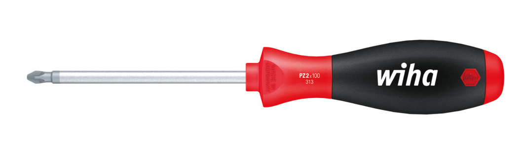 Wiha SoftFinish® Pozidriv Screwdriver Round Blade PZ2 x 100mm