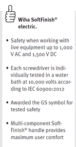 Wiha SoftFinish® Electric Slotted Screwdriver - 10mm