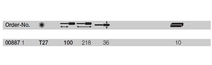 Wiha SoftFinish® Electric TORX® Screwdriver T27x 100mm