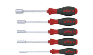 Wiha Screwdriver Hex Nut Driver Set Softfinish 5pcs