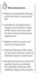 Wiha Standard Bit Slotted Style C 6.3 - 6.5mm