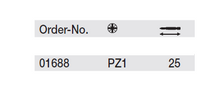 Load image into Gallery viewer, Wiha Standard Bits, Pozidriv PZ1 x 25mm
