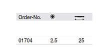 Load image into Gallery viewer, Wiha Standard Bits, Hex 2.5 x 25mm
